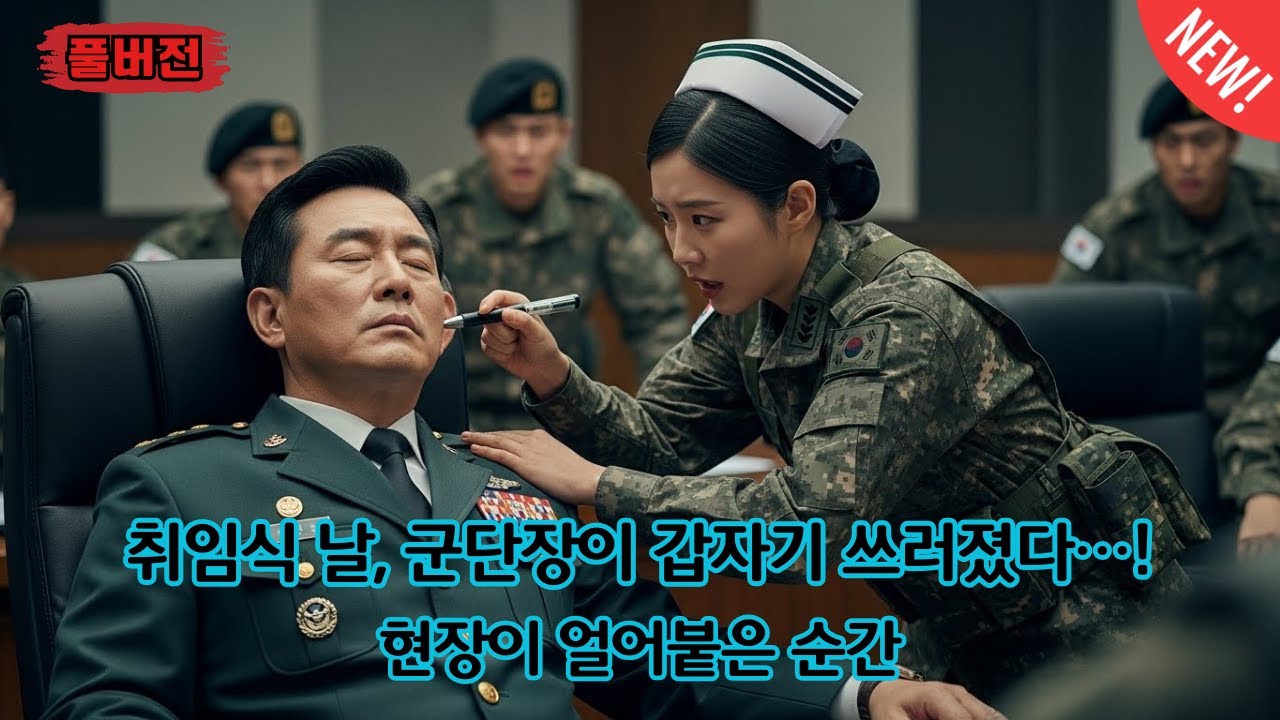 취임식 당일 군단장이 갑자기 쓰러지자… 신임 간호장교가 군용 전술펜으로 ‘그의 귀’를 찔렀다! 모두가 경악했다