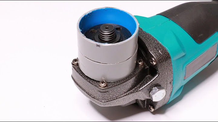 Great idea for a grinder! Pipe cutting attachment