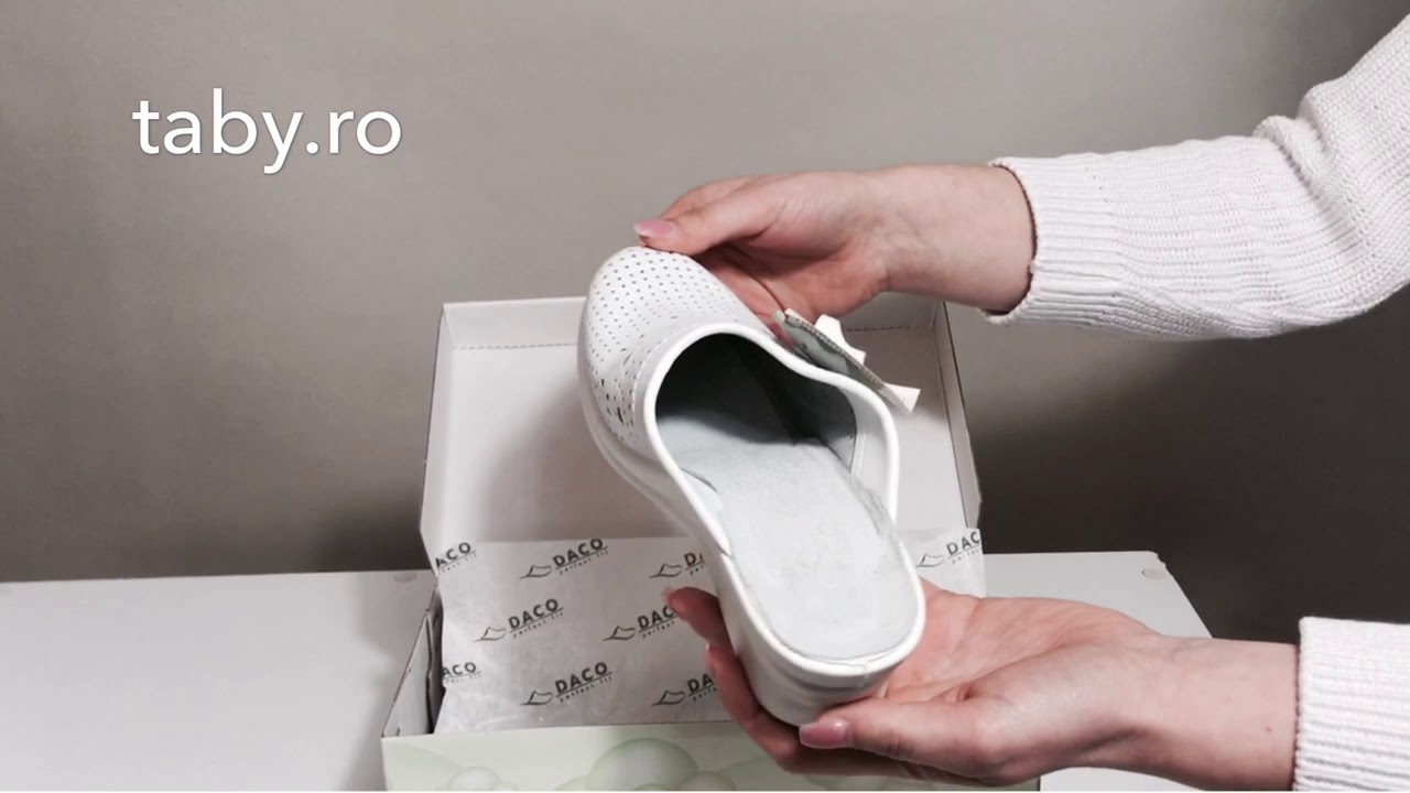 Saboti medicali alb Daco - Taby.ro