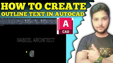 How to Create Outline Text in Autocad | Tutorial urdu hindi 2025 | Nabeel Architect