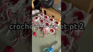 Crochet a blanket with me part 2! #crochet #crocheting #shorts