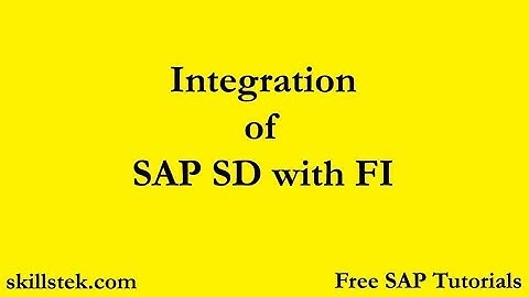 Integration of SD & FI in SAP | SD Settings in FICO | SAP FI SD Integration Configuration Steps