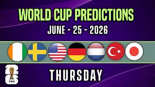 ✅ Football Predictions Today | THURSDAY 25 | WORLD CUP TIPS | Over 2.5 & BTTS