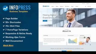 Infopress - Multi-Purpose Business Template with Page Builder | Themeforest Website Templates and