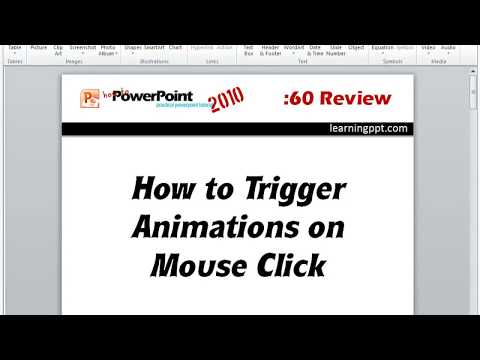 How to trigger animations on mouse click in PowerPoint