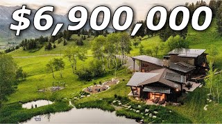 Touring a $6,900,000 Custom Luxury Mountain Home in Bozeman Montana!