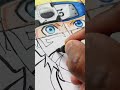 Dessiner naruto uzumaki  4 diffrents ges 4 shorts art anime naruto narutoshippuden