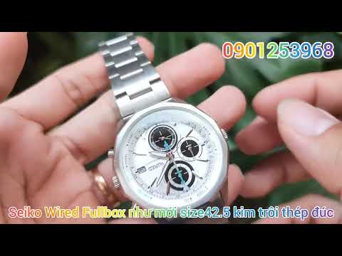 Video Đồng Hồ Seiko Wired Fullbox Như Mới size42.5 6kim... - youtube