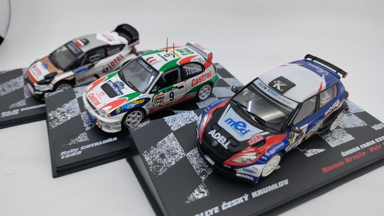 Rallye závodní automobily 61 - Ford Fiesta RS WRC, 62 Toyota