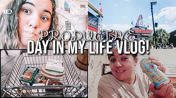 PRODUCTIVE DAY IN MY LIFE VLOG! Come To Work, DoorDash, InstaCart & Carowinds | Hannah Rebekah