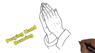 How to Draw Praying hand easy and step by step