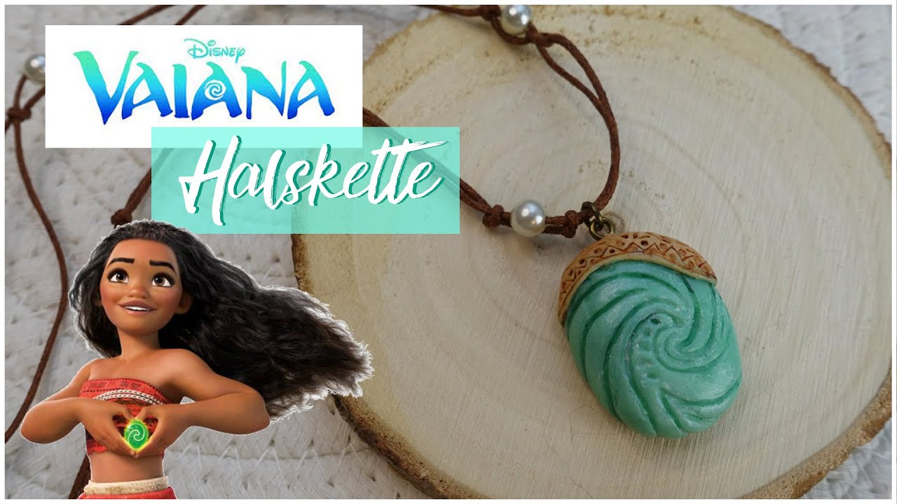 tuto fimo collier de Vaiana DISNEY /DIY Moana Heart Necklace 