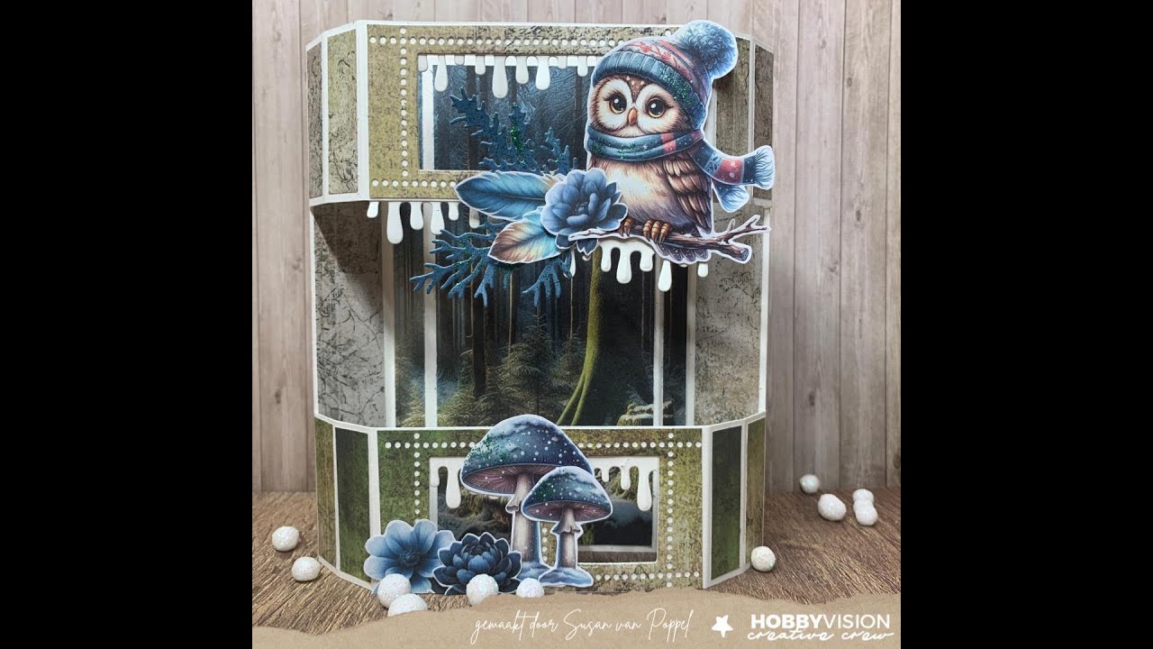 FacebookLive bij Hobbyvision op 6 dec; Crealies Winterse knipvellen en postzegelstansen