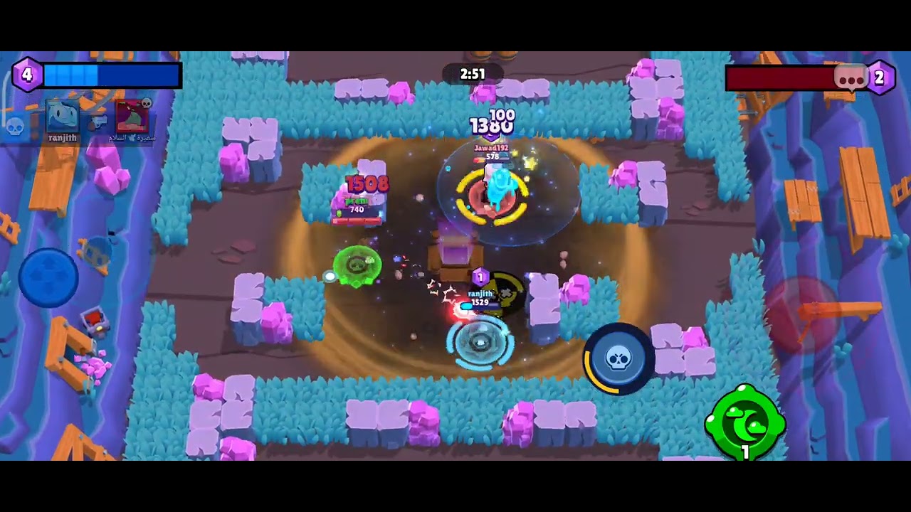 Brawl stars BO gameplay in gem grab - YouTube
