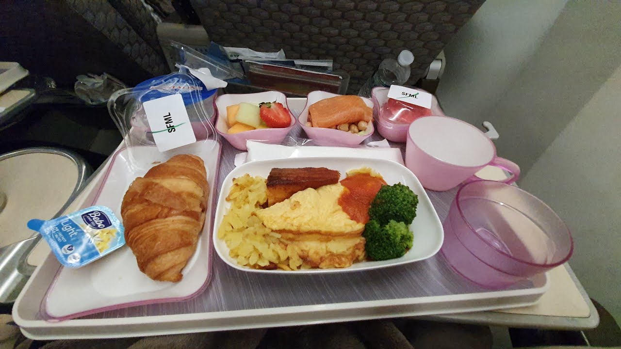 รีวิวอาหารบนเครื่องบินอีวาแอร์ Food on by Eva Airways is very good and delicious