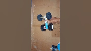 New Rc Tractor Me Monster Tyres and Steering System Laga Diya 💪🔥 #rc #rcservo #tractor #viralshorts