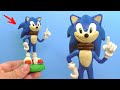 Making sonic the hedgehog with clay