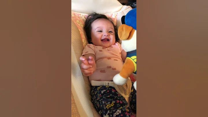 Baby's Reaction to Stuff Toys! She's so Cute! #sho...