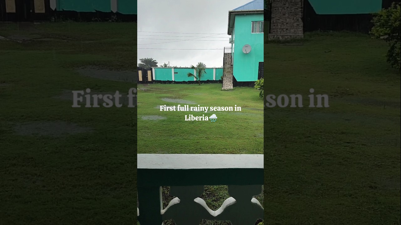 First Rainy Season in Liberia🌧️🇱🇷 #liberia #rain #meditation #peace #liberianyoutuber