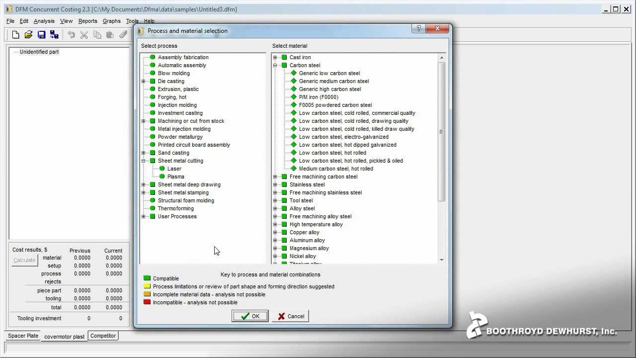 Nick Dewhurst demonstrates DFM Concurrent Costing