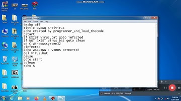 How To Create Your own Antivirus Using Notepad...