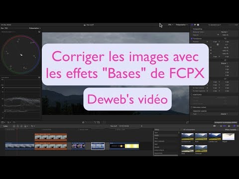 Corriger les images avec la valise "Bases" de FCPX