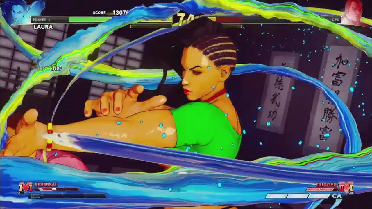 Street Fighter V Laura Gameplay Youtube 