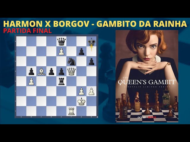 1ª partida de Beth Harmon contra Borgov