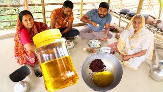 Homemade Ghee Making | how to make pure cow ghee in village style by our Grandmother and my mother