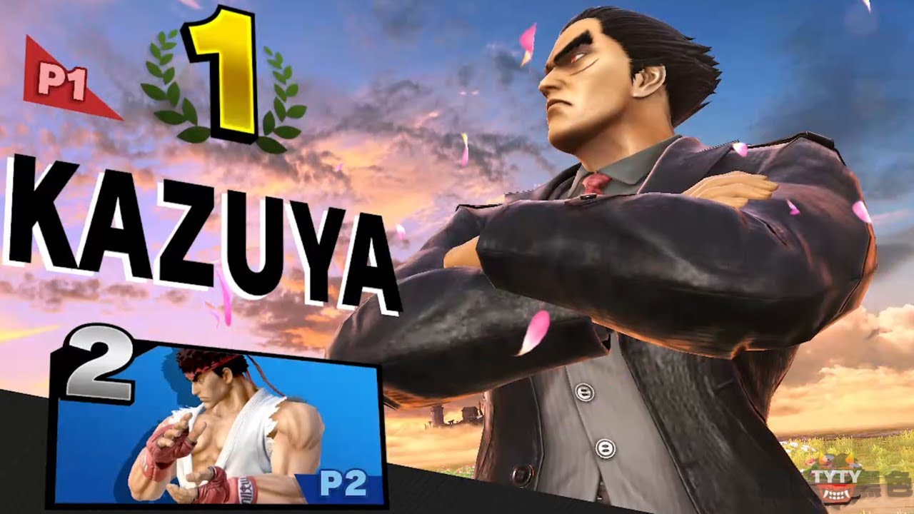 Black Suit Kazuya Mishima Wins Victory Screen & Final Smash