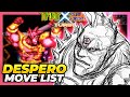 DESPERO MOVE LIST - TMNT x Justice League Turbo (TMNTXJL)