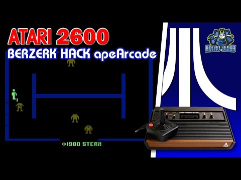 BERZERK HACK apeArcade - ATARI 2600 Homebrew! Lets Go!