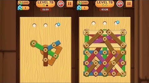 Screw Puzzle: Wood Nut & Bolt - Level 78