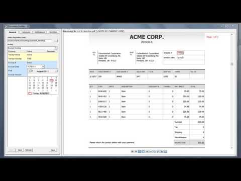 Learn how to use Document Locator's document profiler to profile invoices