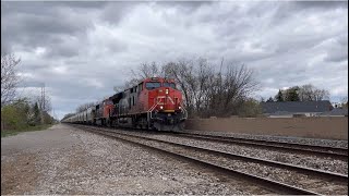 As needed sand train! CN and Amtrak action in Royal Oak, Mi.