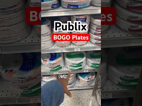 BOGO Plates at Publix this week 12/13-12/24 | Learn how to coupon and save money