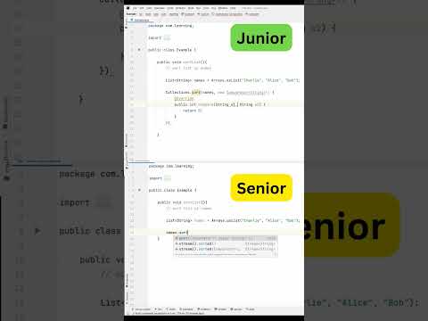Junior vs Senior Backend developer| Beginner vs Pro | #programming #java #interview #coding #backend