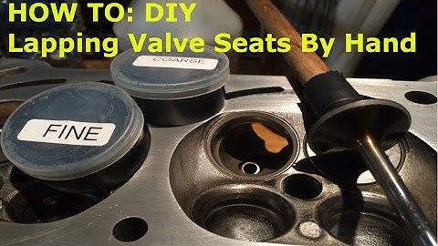 HOW TO: VALVE JOB! Lapping Seats By Hand The Easy Way