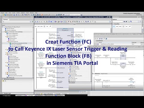 KI09. (EP06) IX Laser Sensor - Call FB (Function Block) in TIA Portal