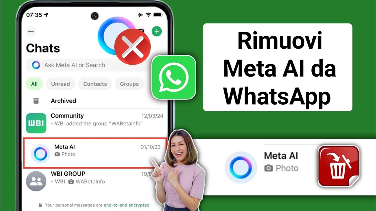 Come rimuovere Meta Ai su Whatsapp | Come rimuovere Meta Ai su Whatsapp ...