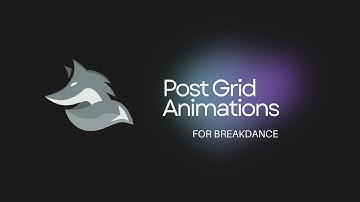 Post Grid Animations with Breakdance Builder