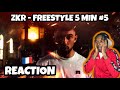 AMERICAN REACTS TO FRENCH RAP! [ENGLISH LYRICS] ZKR - Freestyle 5min #5 @zkrmusik