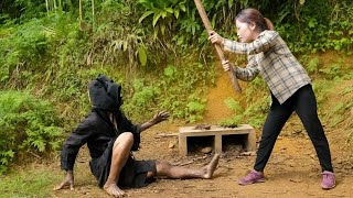 Bad Guys destroy my House - Harvest watermelons to go to market-Xuan Daily Life