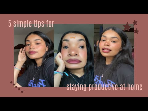 how to stay PRODUCTIVE at home + stuck in quarantine