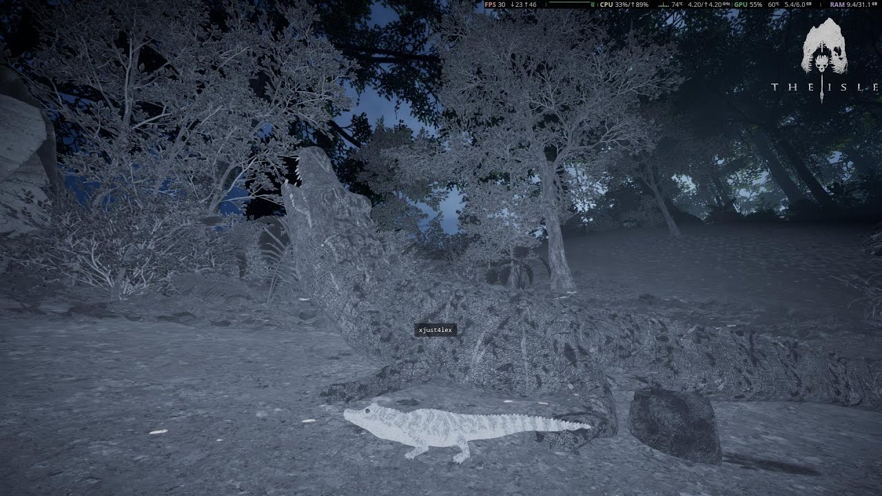 The Isle EVRIMA SPIRO as a Deinosuchus as you voted for, on my own server with alex