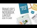 Traveler's Notebook Layout 2020 | DT Feed Your Craft Add To Cart Kit