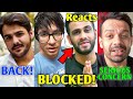 @Sourav Joshi Vlogs BLOCKED Wajahat Hasan!- Reacts | Ashish COMEBACK, Flying Beast, Techno Gamerz