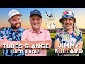 Can 2 mid handicappers beat a scratch golfer with a shot a hole  tubes  ange v jimmy bullard