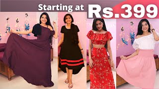 Dress Haul starting At Rs.399 Only [Amazon Try on Haul]| Mayuri Pandey