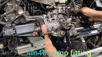 Mitsubishi Pajero 4m40 engine diesel pump install